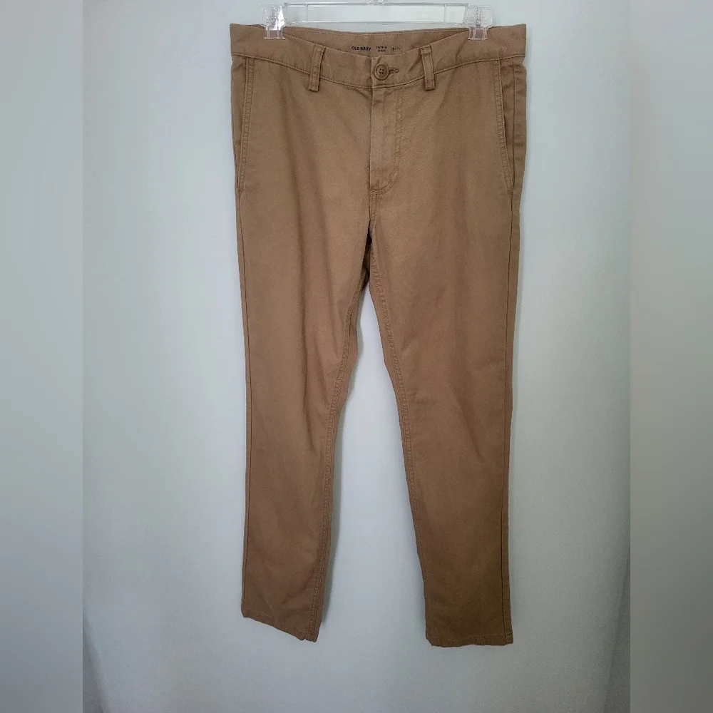 Old Navy Men's Lived In Chino Pants‎ Tan Size 29 x 30 Straight Leg